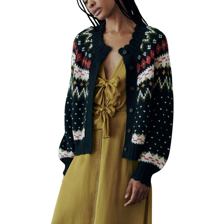 The Ice Rink Button Front Cardigan image number null