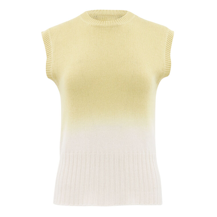Faded Ombre Sleeveless Sweater image number null