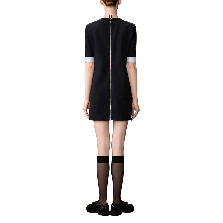 Short Sleeve Patch Pocket Mini Dress image number null