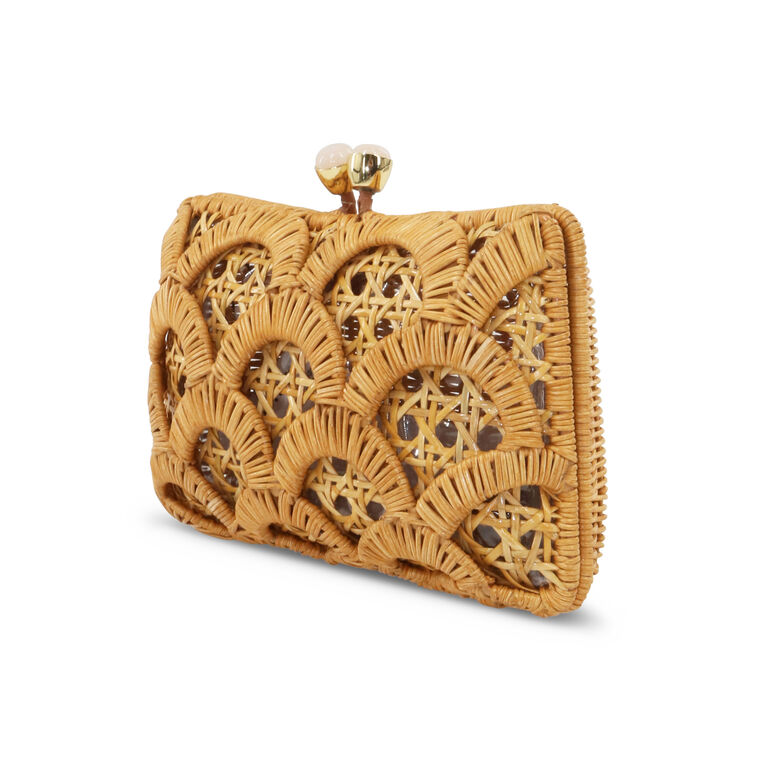 Charlotte Scales Wicker Clutch image number null