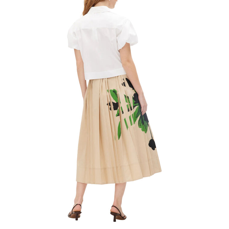 Elza Short Sleeve Poplin Button-Up Shirt image number null