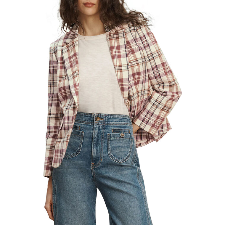Tyra Plaid Dickey Jacket image number null