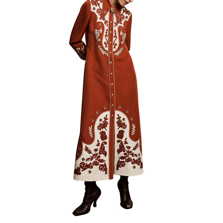 Duke Embroidered Shirtdress image number null