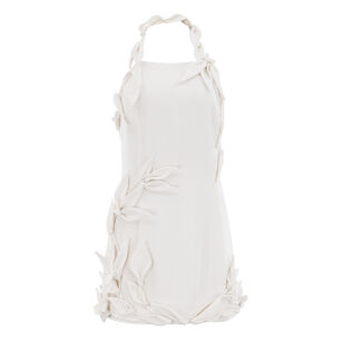 Elliana Sleeveless Lily Applique Mini Dress