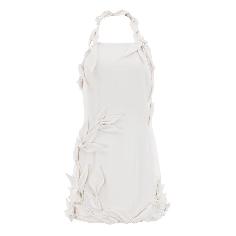 Elliana Sleeveless Lily Applique Mini Dress image number null