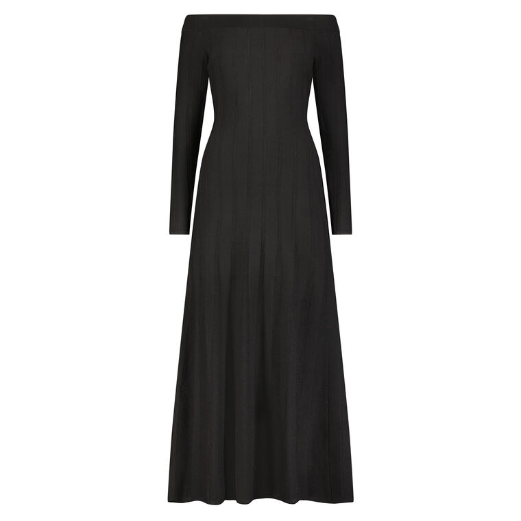 Godet Off the Shoulder Dress image number null