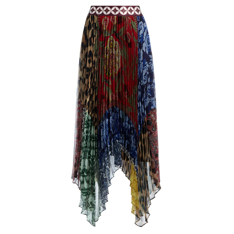 Katz Handkerchief Hem Midi Skirt image number null