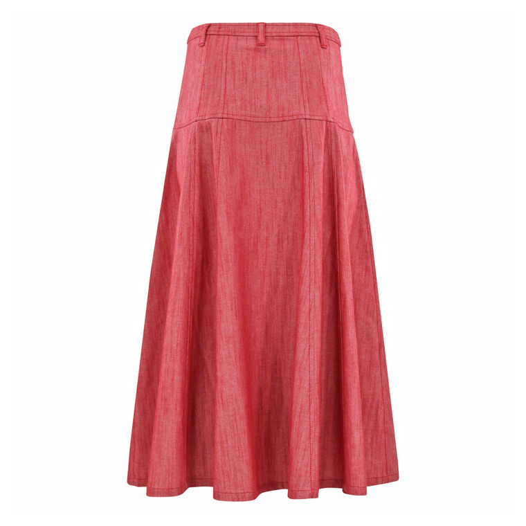 Veena Button-Down Midi Skirt image number null