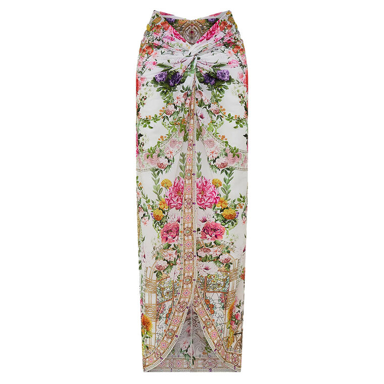 Twist Front Long Skirt image number null