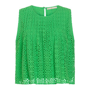 Eletta Sleeveless Eyelet Top