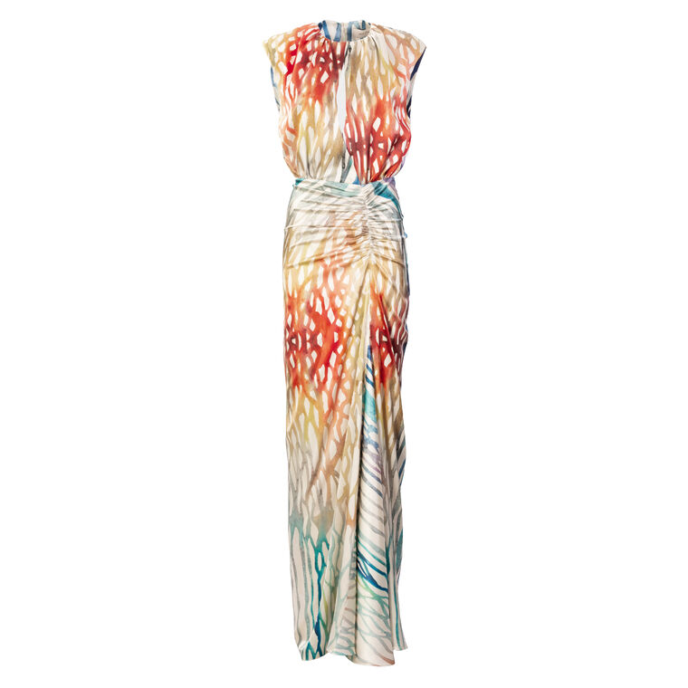 Samaira Cap Sleeve Maxi Dress image number null