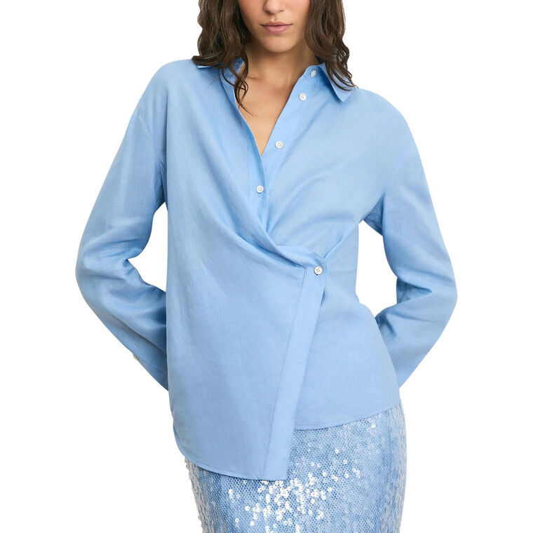 Perezzi Long Sleeve Button-Down Shirt image number null