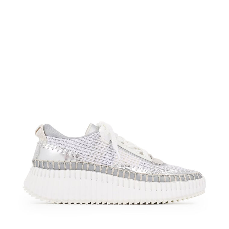 Nama Metallic Knit Mesh Sneaker image number null