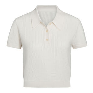 Thermal Short Sleeve Cashmere Polo