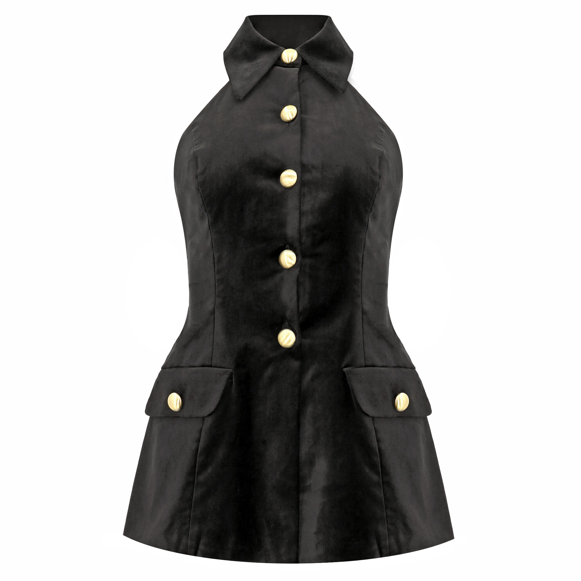 Elaina Velveteen Sleeveless Tunic Top