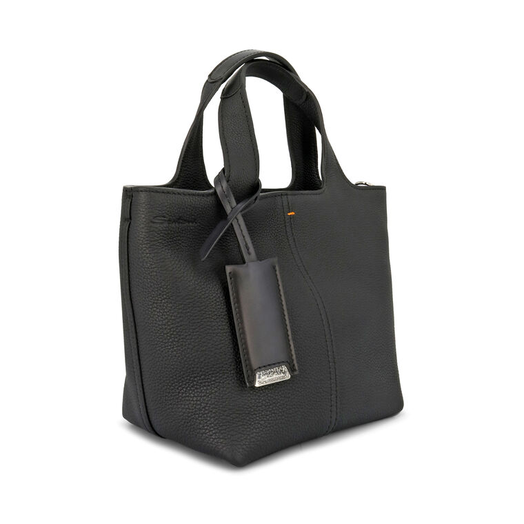 Mini Chaplier Logo Embossed Tote Bag image number null