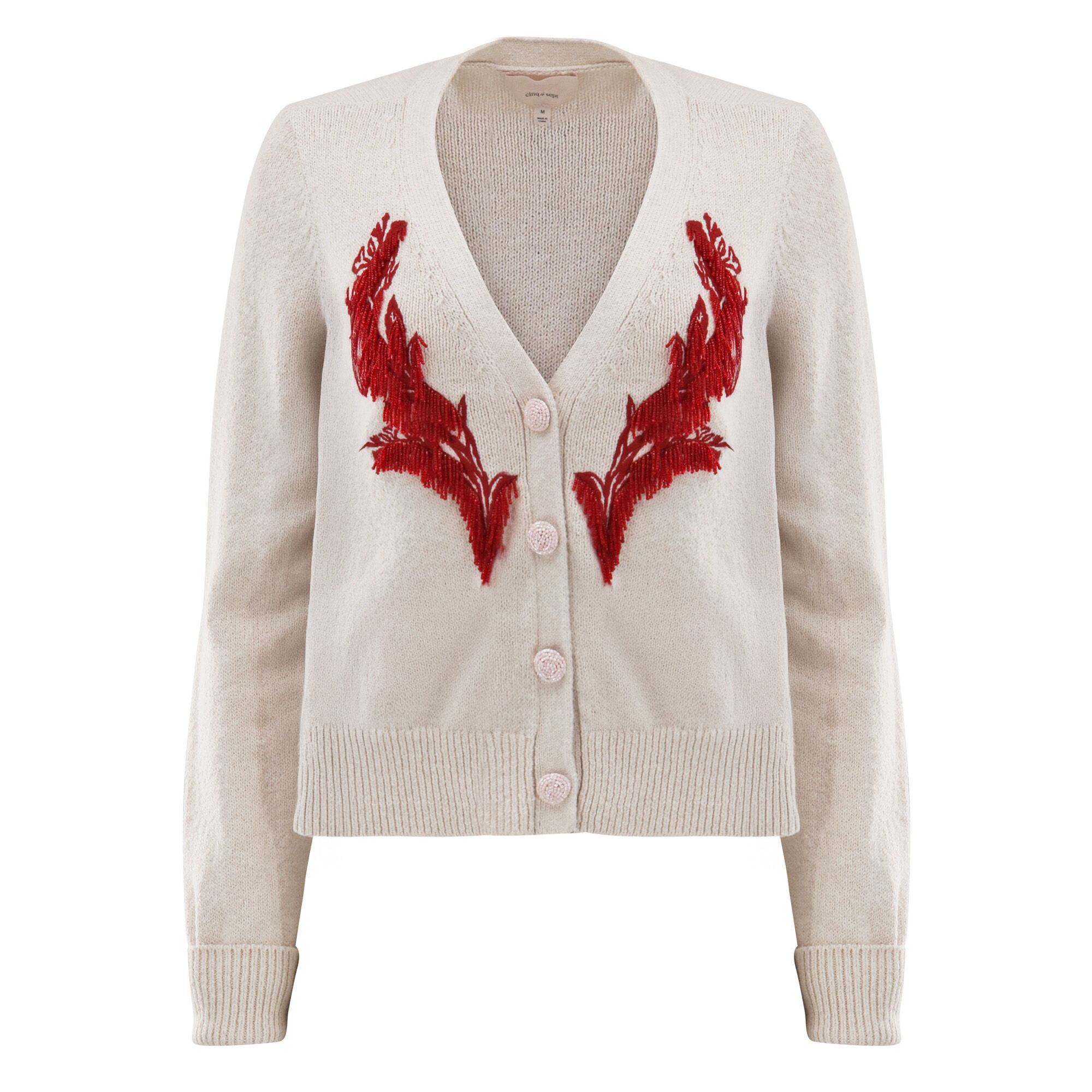 Cinq à Sept Nikko Beaded Cropped Cardigan | Tootsies