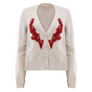 Nikko Beaded Cropped Cardigan