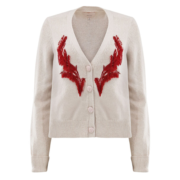Nikko Beaded Cropped Cardigan image number null