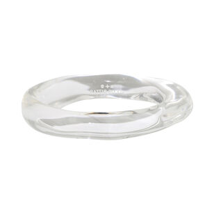 Liquid Lucite Small Clear Bangle