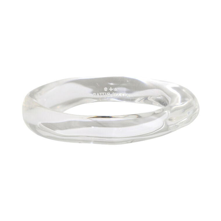 Liquid Lucite Small Clear Bangle image number null