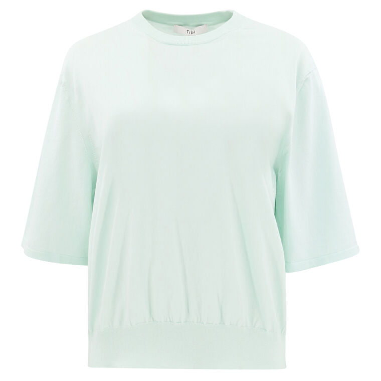 Super Fine Gauge Perfect Short Sleeve Pullover image number null