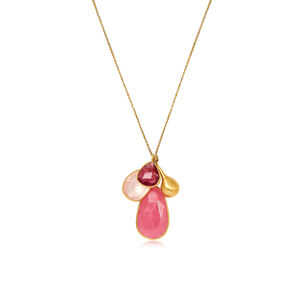 A New Day 18kt Cluster Pendant Necklace