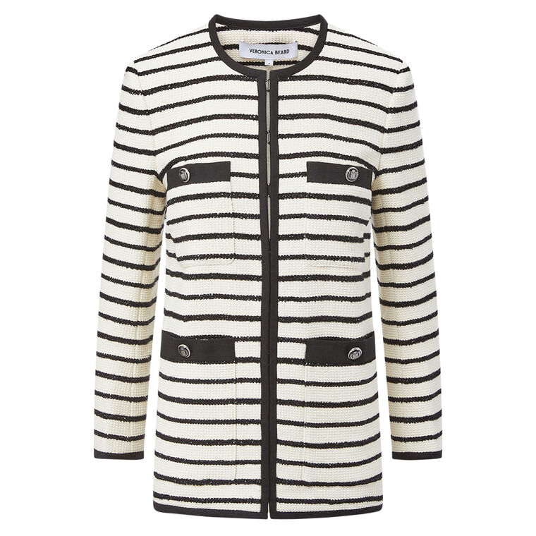Foster Striped Dickey Jacket image number null