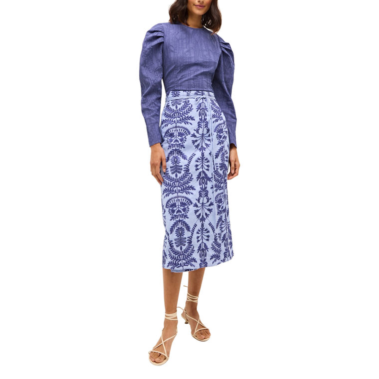 Sandra Midi Wrap Skirt image number null