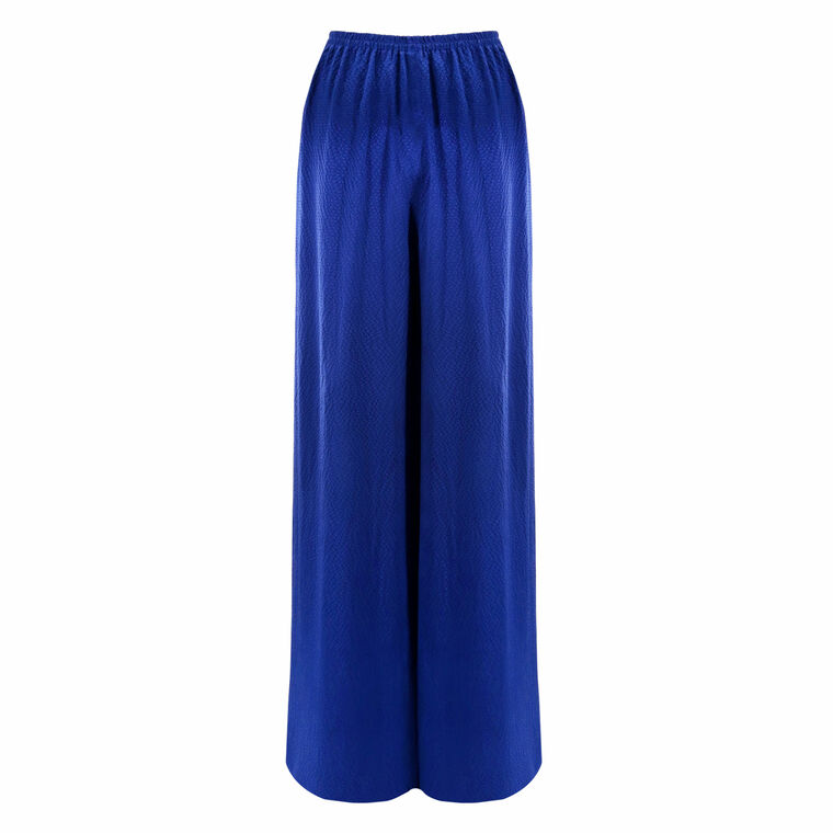 Hammered Satin Elastic Waist Pant image number null
