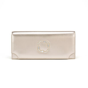 Vivien Metallic Leather Clutch