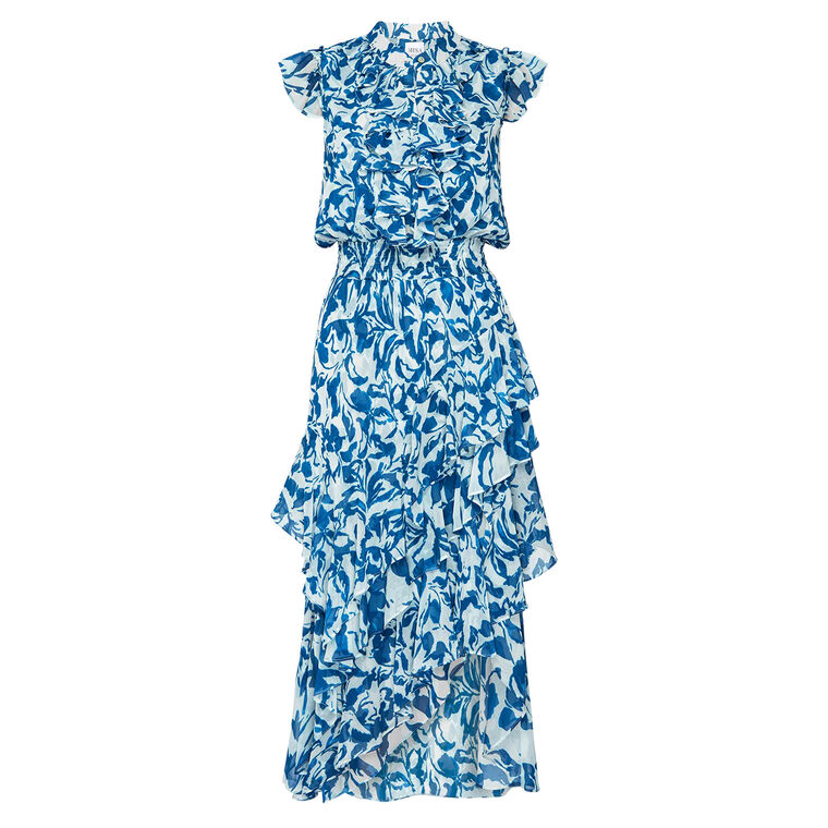 Ilysa Cap Sleeve Midi Dress image number null