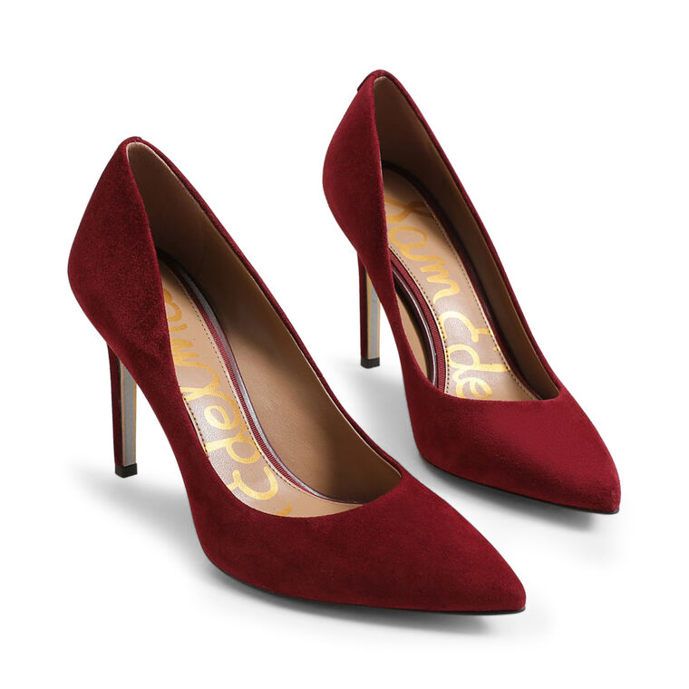 Hazel Pointed Toe Suede Pump image number null