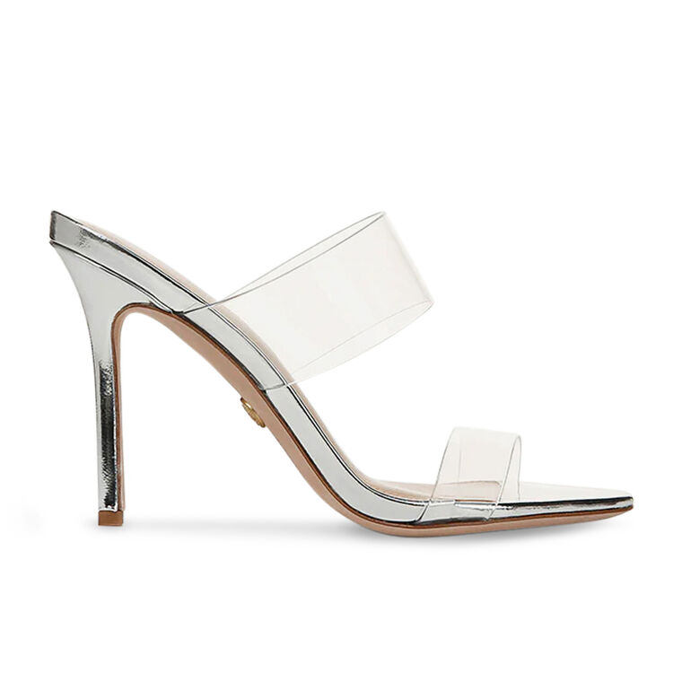 Asha Double-Strap Clear Sandal image number null