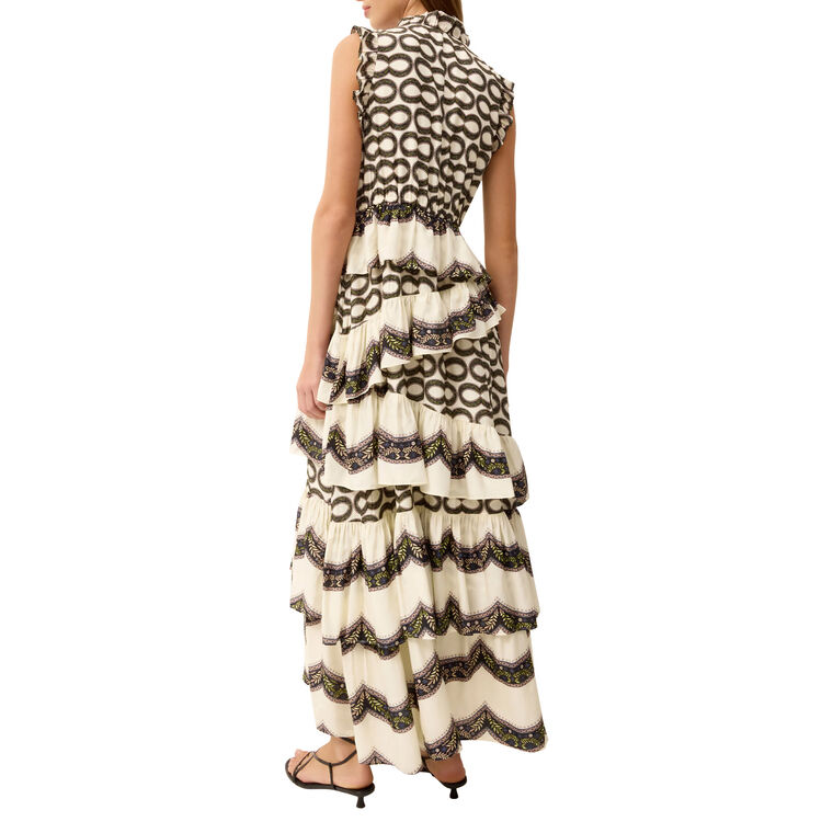 Franklin Sleeveless Tiered Maxi Dress image number null