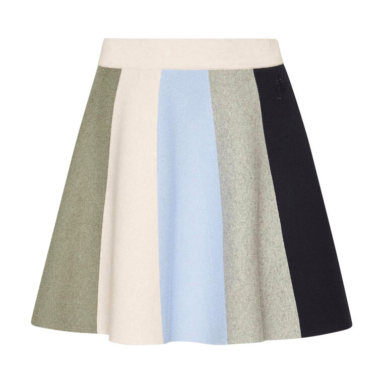 Panelled Scarf-Knit Mini Skirt image number null