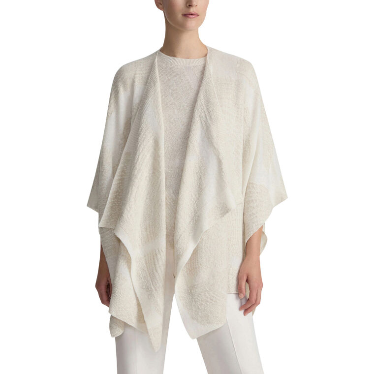 Cashmere Wood Grain Intarsia Wrap image number null