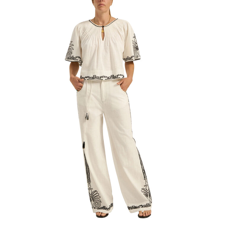 Calliope Dori Embroidery Top image number null