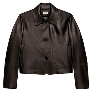 Emy Lamb Leather Classic Jacket