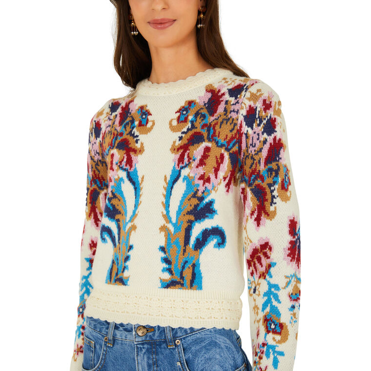 Arabesque Knit Sweatshirt image number null