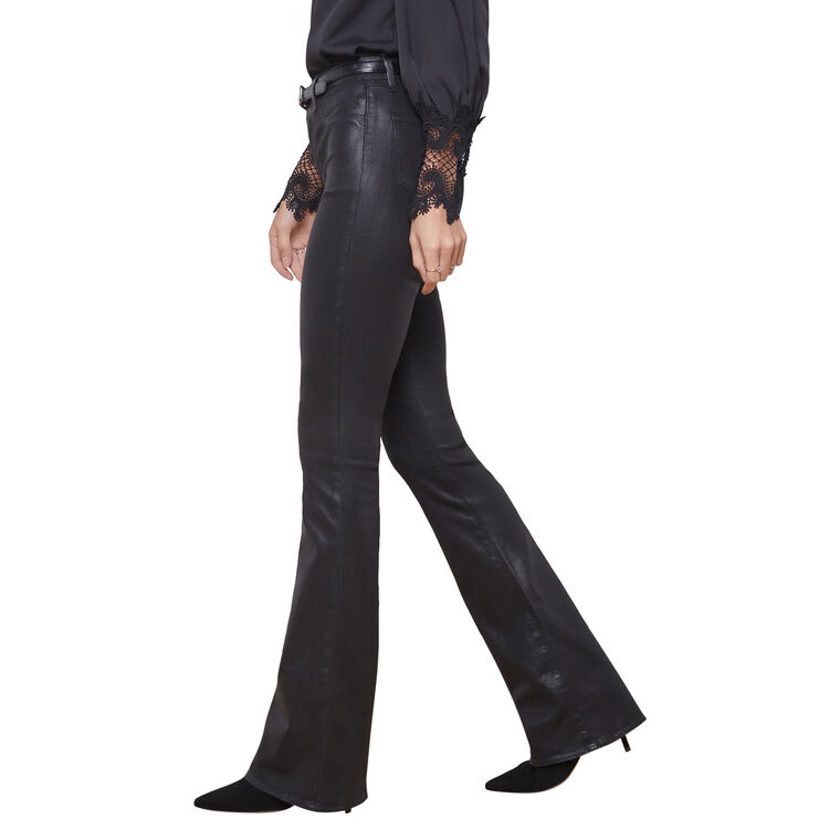 Marty Coated High Rise Flare Jean image number null
