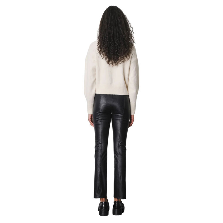 Max Front Slit Vegan Leather Pant image number null
