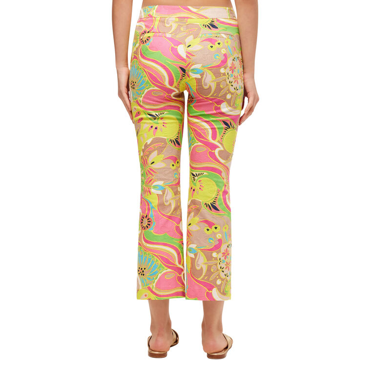 Lulu Cropped Kick-Flare Pant image number null