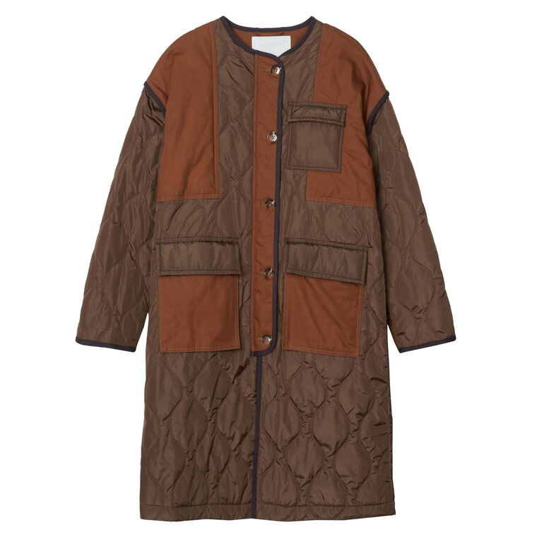 Quilted Nylon Liner Coat image number null