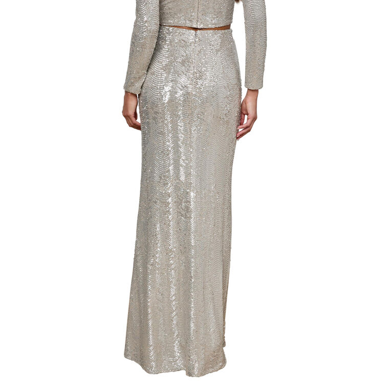 Zeta Sequin Maxi Skirt image number null