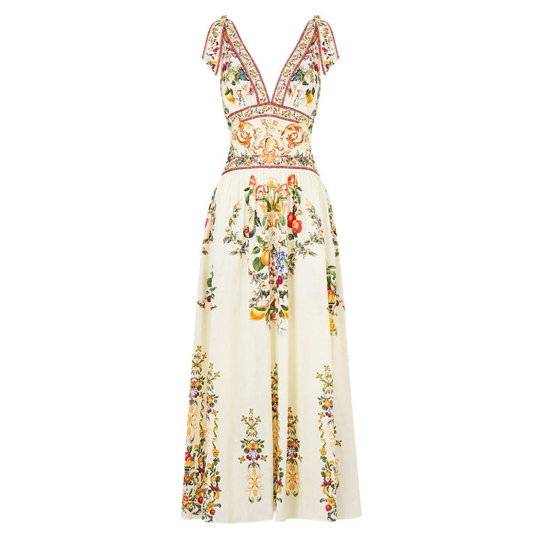 Tie Shoulder Maxi Dress image number null