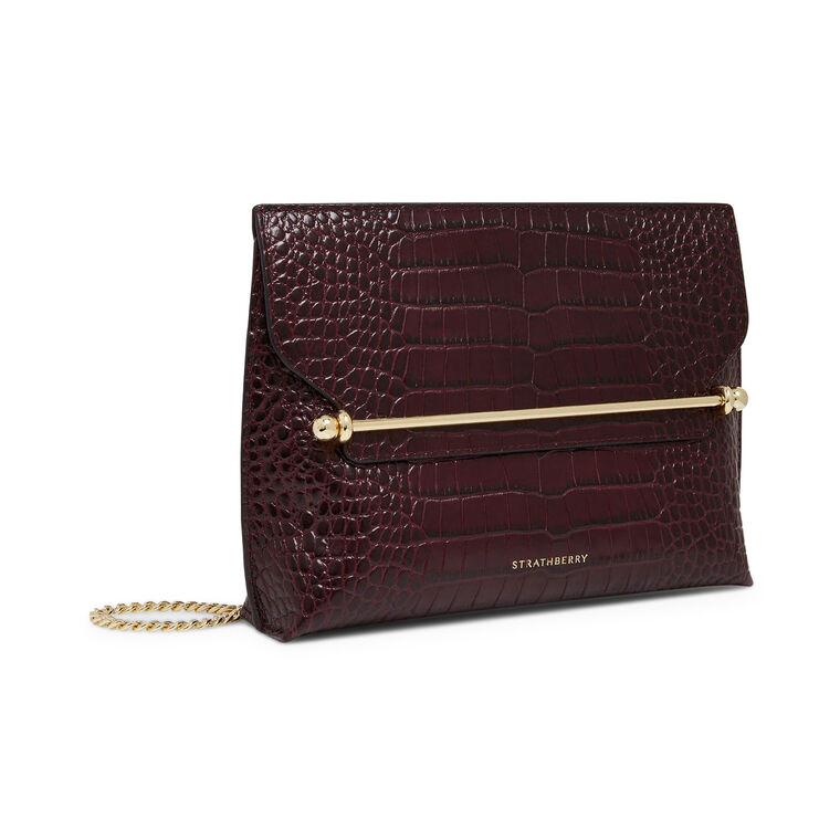 Croc-Embossed Stylist Bag image number null
