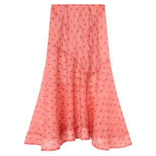 Shibori Organza Fluid Maxi Skirt