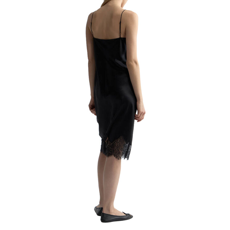 Seve Sleeveless Lace-Trim Midi Slip Dress image number null