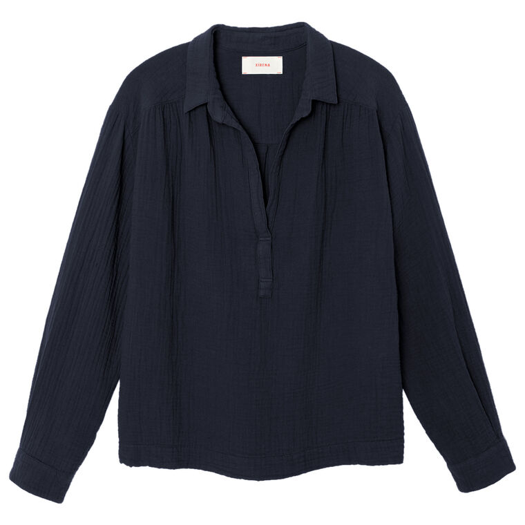 Brody Long Sleeve Popover Top image number null